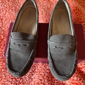 Merona Grey Suede Slip On Loafers